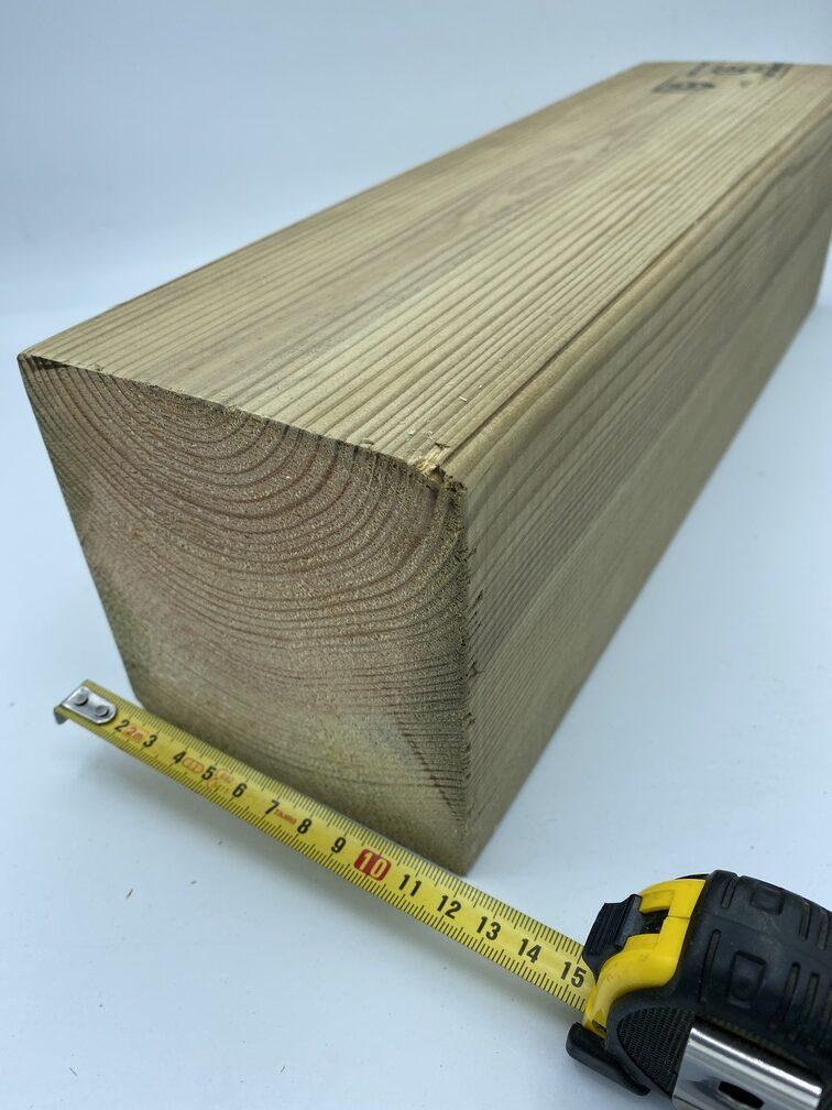 Poteau Raboté 120 x 120 mm Traité Classe 4 - BOIS PLUS Magasin