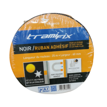 Ruban Adhésif NOIR Simple Face 60mm x 25M