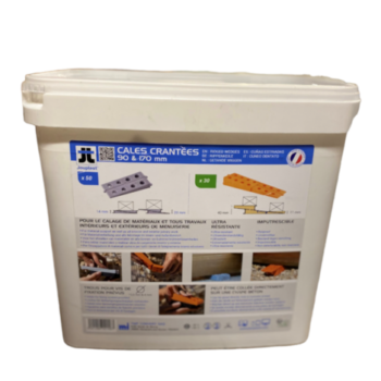 Seau de 50 cales crantées de 11 à 40 mm